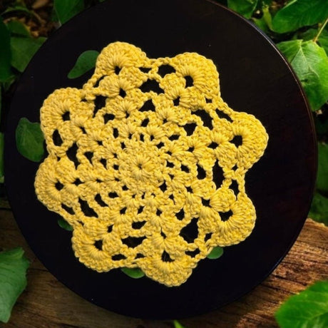 Doily made from soft cotton yarn - Stitched Creations