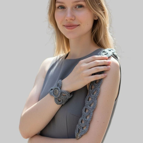 Crocheted vintage bracelets - Stitched Creations