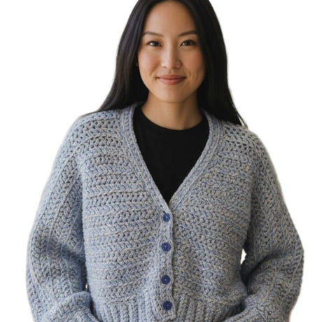 Women's crop cardigan - Stitched Creations