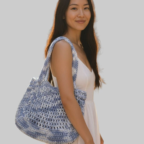 Handmade purse with two shoulder straps - Stitched Creations