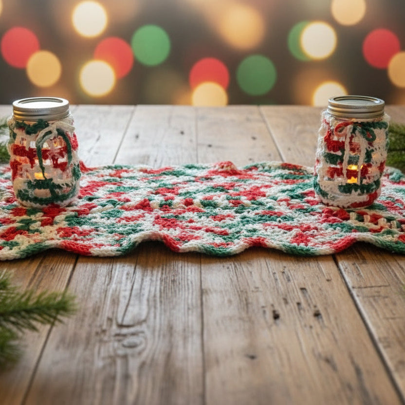 Table runner / dresser cover - Stitched Creations