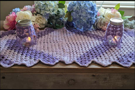 Table runner or dresser runner - Stitched Creations