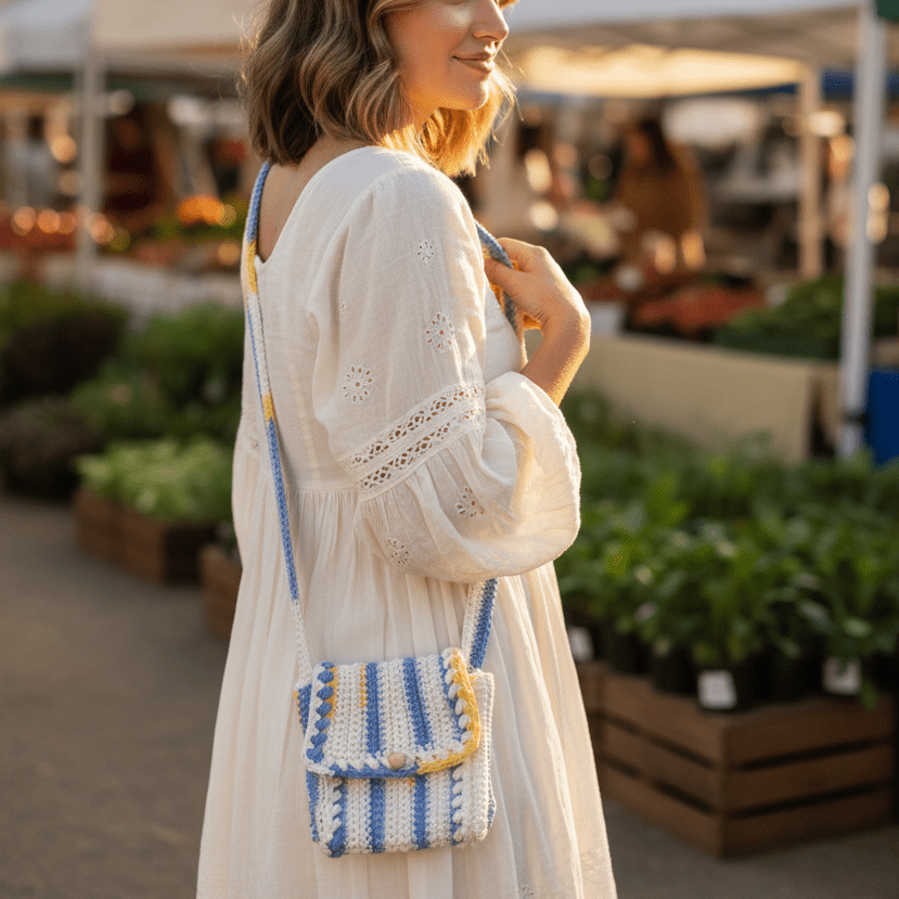 Handmade Designer crossbody bag - Stitched Creations