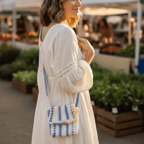 Handmade Designer crossbody bag - Stitched Creations