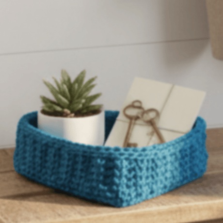 Handmade Heart Shaped Baskets with Wooden Base - Stitched Creations
