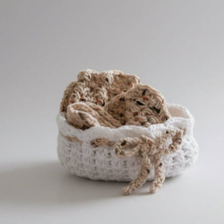 Handmade Crochet Spa Gift Basket Set - Facial Care Essentials - Stitched Creations