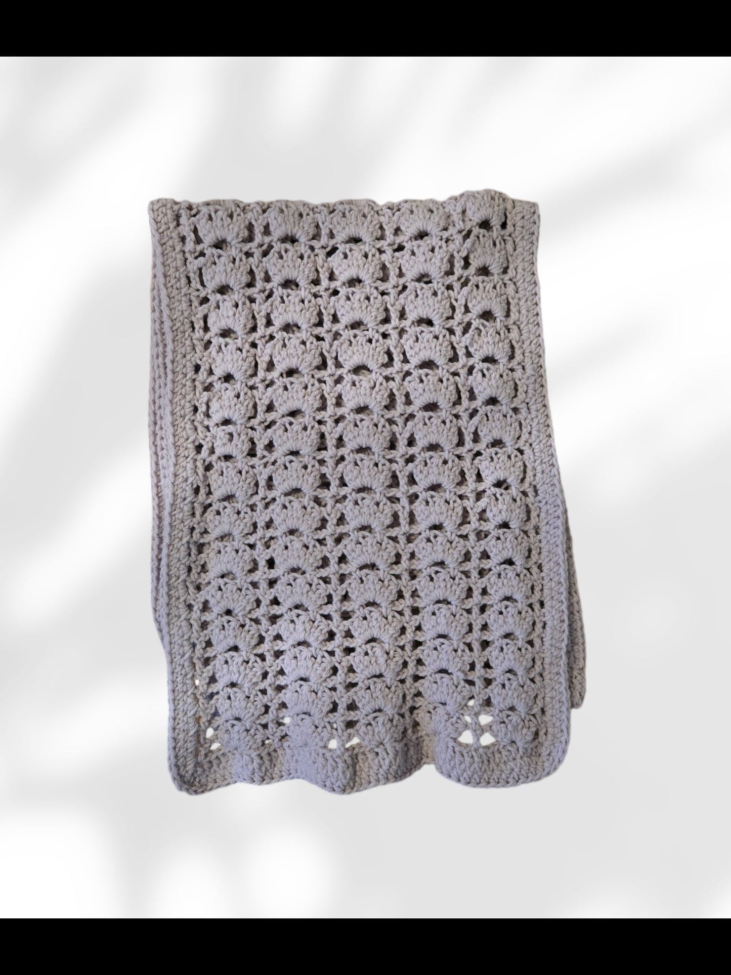 Handmade violet wrap for women, 68 inches long, 12.5 inches wide.