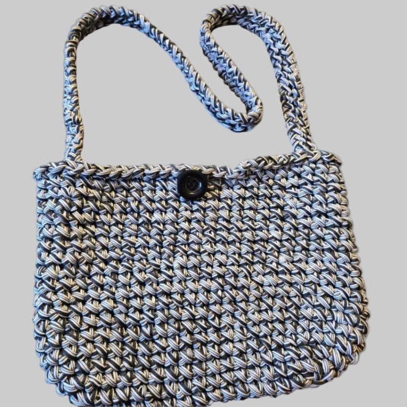 Handmade purse with shoulder strap - Stitched Creations