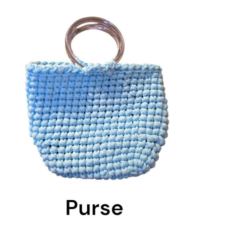Summer purse with handles handmade - Stitched Creations