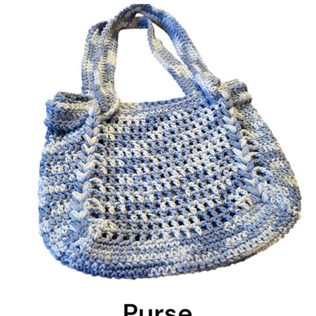 Handmade purse with two shoulder straps - Stitched Creations