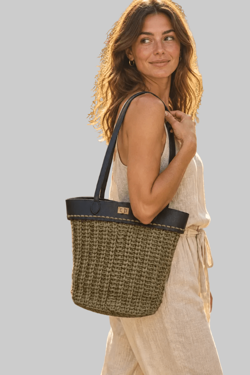 Macrame Purse 11x 12 with Shoulder Strap - Stitched Creations