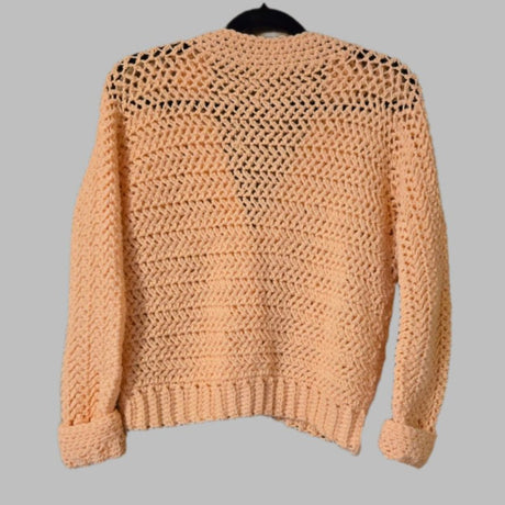 Handmade cardigan sweater style crop - Stitched Creations