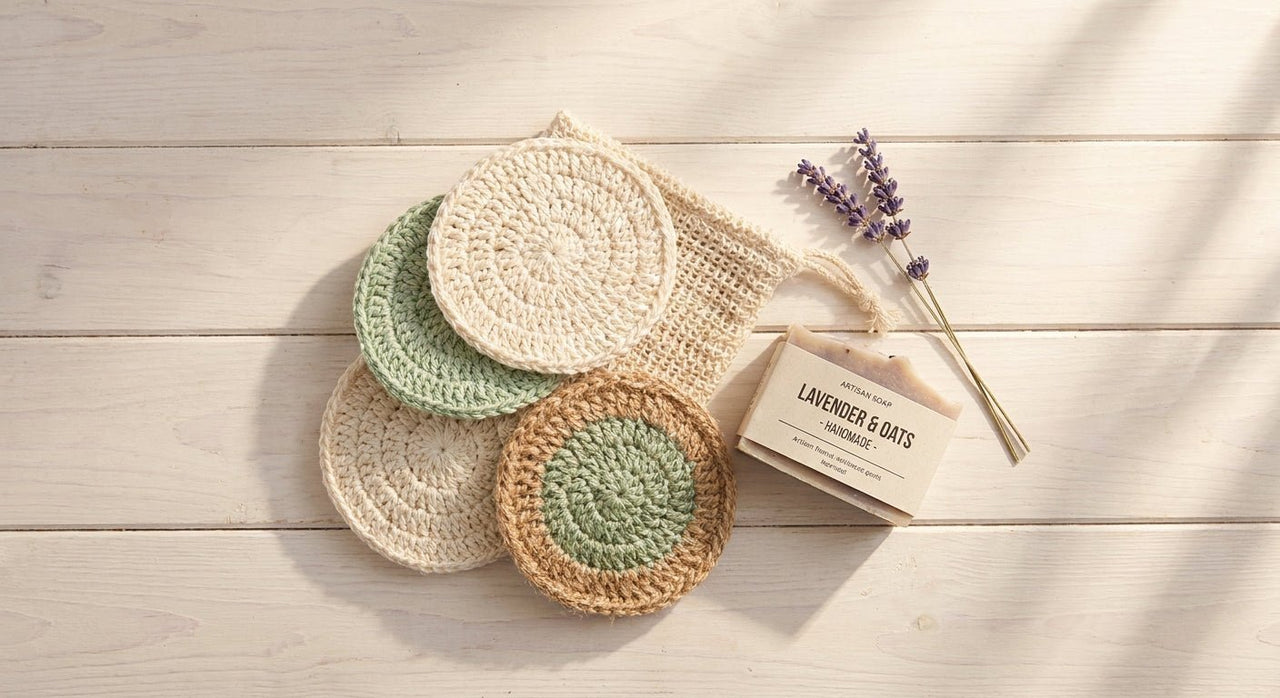 Handmade Cotton Face Scrubbies, Loofahs & Soap Saver Bags: Why They Win - Stitched Creations