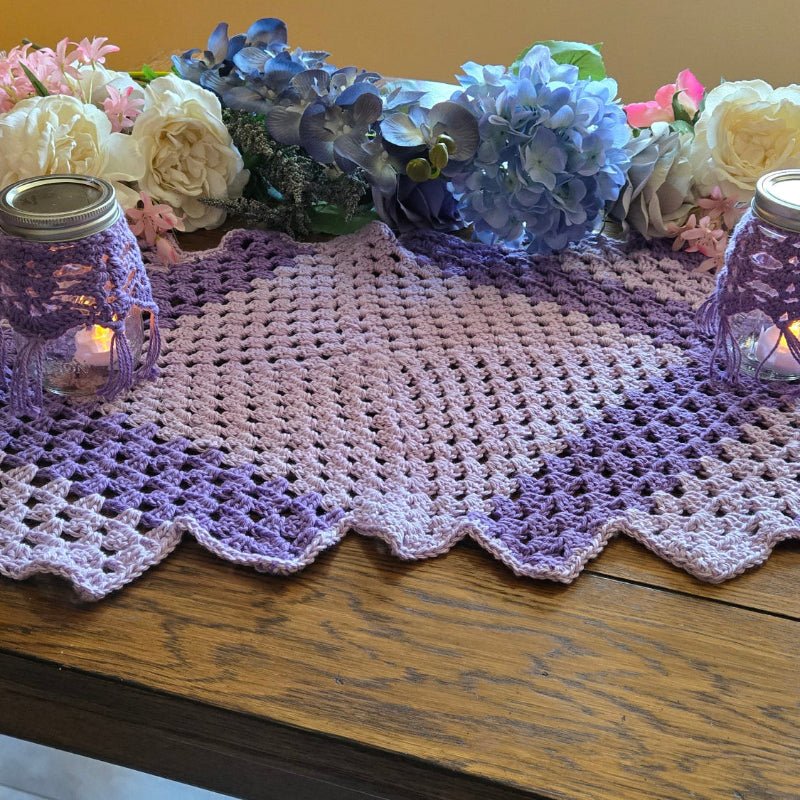 Table runner or dresser runner - Stitched Creations
