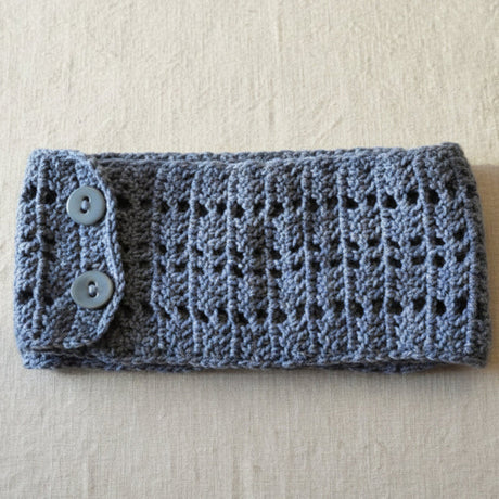 Handmade infinity scarf with buttons - Stitched Creations