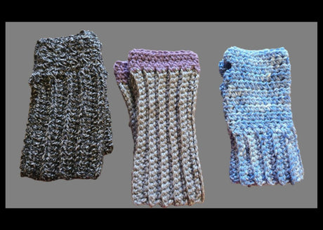 Fingerless Gloves Handmade adult size - Stitched Creations
