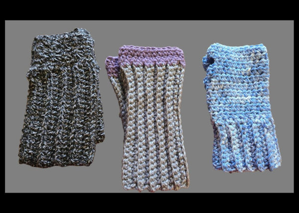 Fingerless Gloves Handmade adult size - Stitched Creations