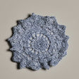 Vintage Doily blue with white specs - Stitched Creations