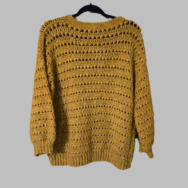 Pull over sweater handmade unique design - Stitched Creations