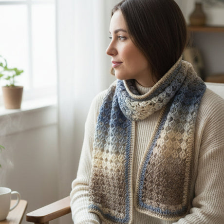 Decorative Scarf multi - colored - Stitched Creations