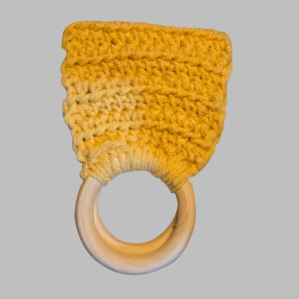 Decorative towel holder with two rings - Stitched Creations