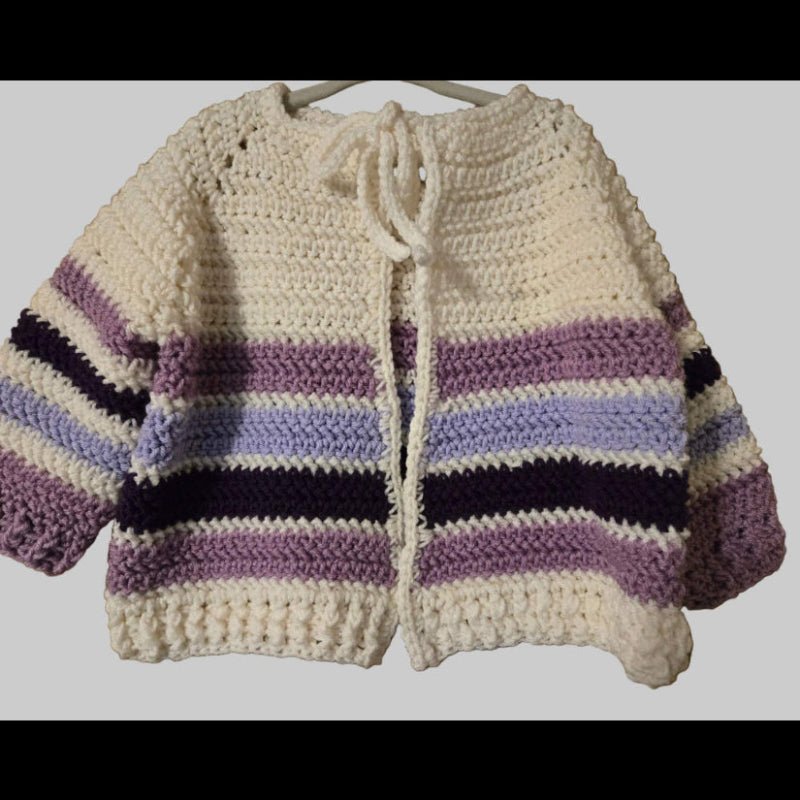 Stripped baby sweater 1-2 years old - Stitched Creations
