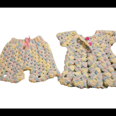 New born baby top and short pant set - Stitched Creations
