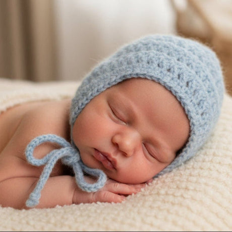 Newborn baby bonnet - Stitched Creations