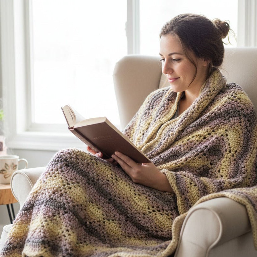 Unique design Afghan - Stitched Creations