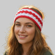 Winter head bands red and white - Stitched Creations