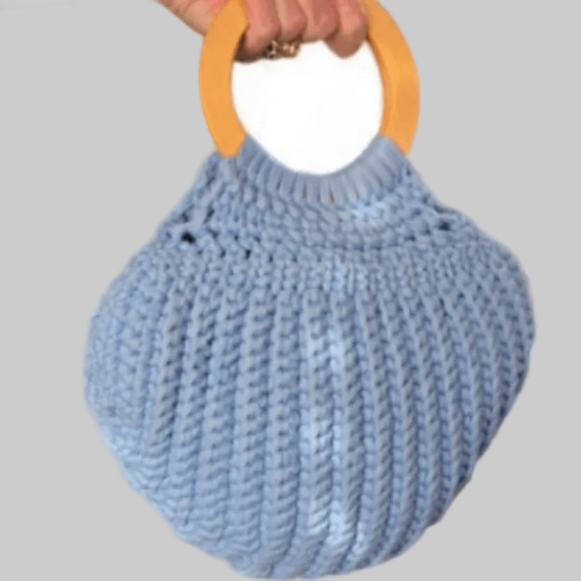 Unique crocheted shell purse - Stitched Creations