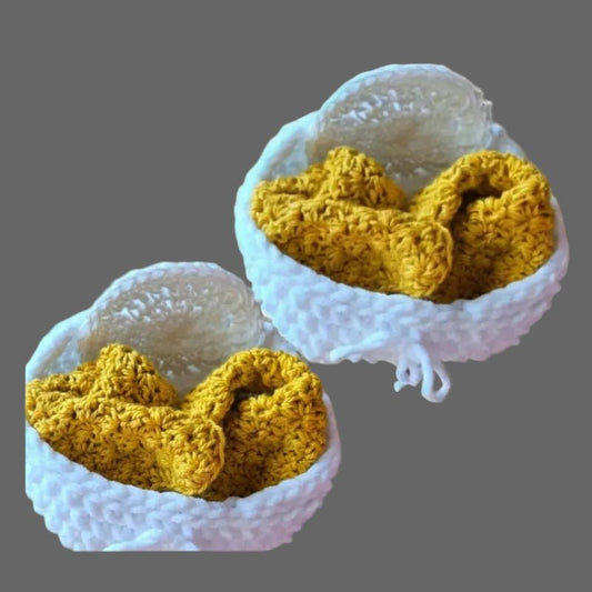 Handmade Spa Gift Basket - Facial Care Set with Wash Cloths & Face Scrubby - Stitched Creations