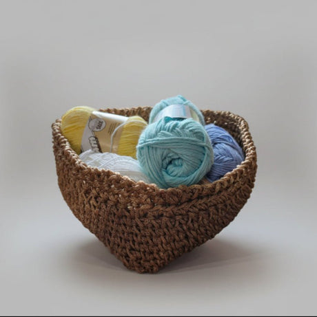 Heart shape handmade basket - Stitched Creations