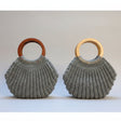 Handmade shell purse in different color options - Stitched Creations