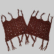 Maroon Handmade Mug Rugs - Stitched Creations