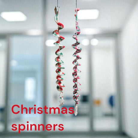 Handmade Christmas spinners - Stitched Creations