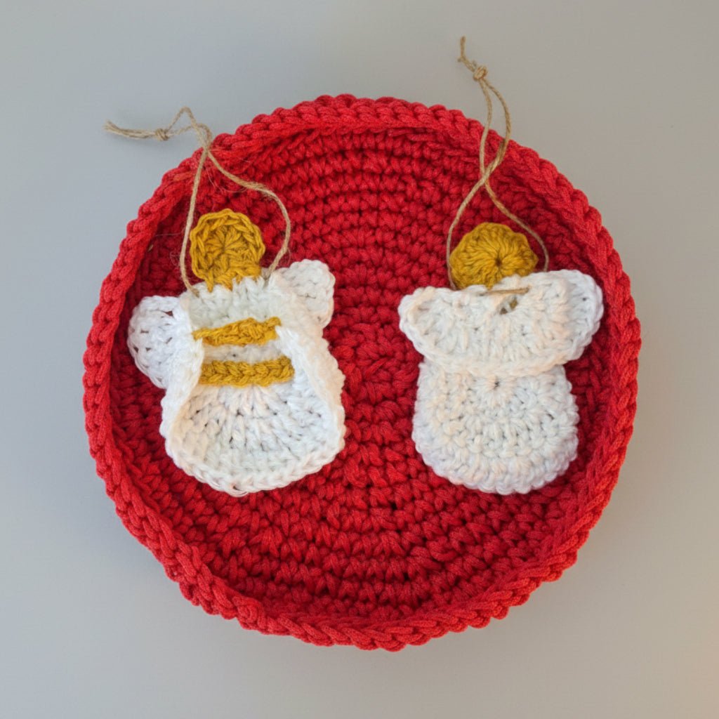 Crocheted Angel ornament - Stitched Creations