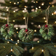 Festive wreath handmade ornament - Stitched Creations