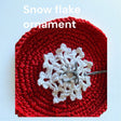 Handmade Christmas snowflake ornament - Stitched Creations