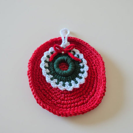 Wreath ornament handmade - Stitched Creations