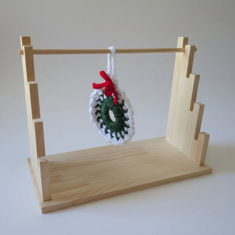 Wreath ornament handmade - Stitched Creations