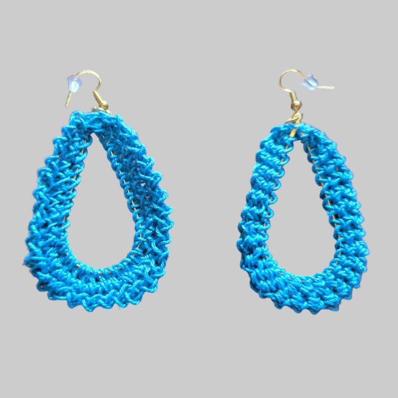 Handmade tear drop earrings - Stitched Creations
