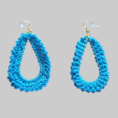 Handmade tear drop earrings - Stitched Creations