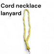 Cotton cord necklace lanyard - Stitched Creations