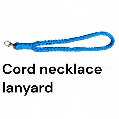 Cotton cord necklace lanyard - Stitched Creations