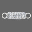 Handmade Crochet Dish Towel Holder with Wooden Rings - Kitchen Towel Hanger - Stitched Creations