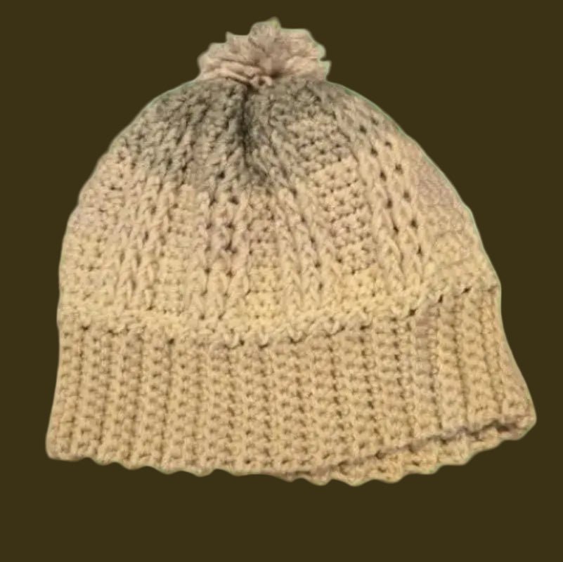 Handmade Chunky Yarn Winter Beanie Hat - Stitched Creations