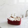 Handmade Heart - Shaped Macrame Basket - Stitched Creations