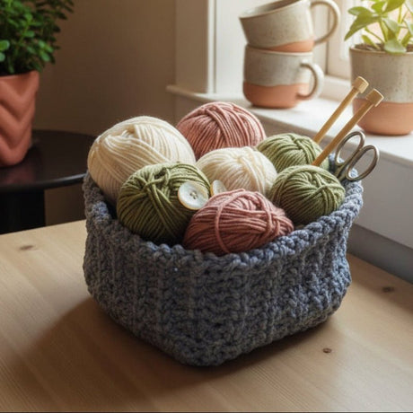 Handmade Heart - Shaped Macrame Basket - Stitched Creations