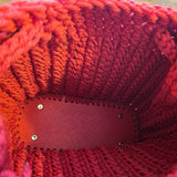 Handmade Macrame Bucket Purse - Durable Vinyl Bottom - Stitched Creations